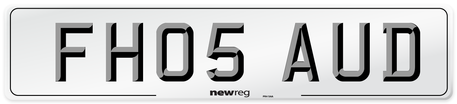 FH05 AUD Number Plate from New Reg